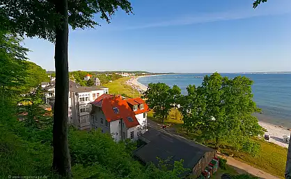 Blick aus der Granitz auf das Ostseebad Binz