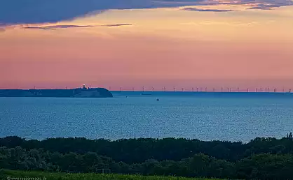Windpark Baltic2 hinter dem Kap Arkona