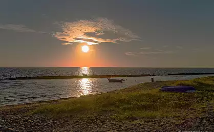 Abendsonne am Ostseestrand Dranske