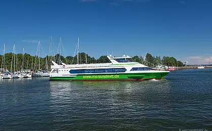 MS Sundevit im Lauterbacher Hafen