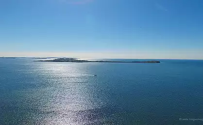 Luftaufnahme der Insel Vilm im Rügischen Bodden