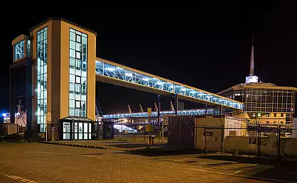Fährterminal Sassnitz/Mukran bei Nacht