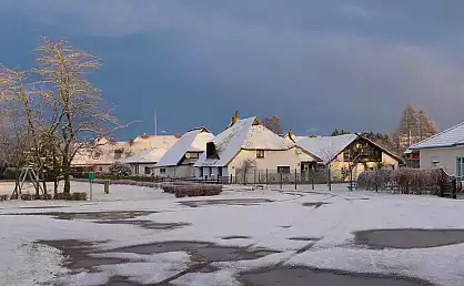 Dorfanger Zirkow im Winter