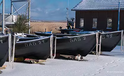 Fischerboote - Fischerdorf Gager auf der Halbinsel Mönchgut