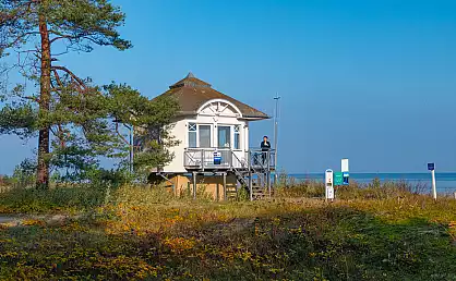 Rettungsturm am Ostseestrand Sellin