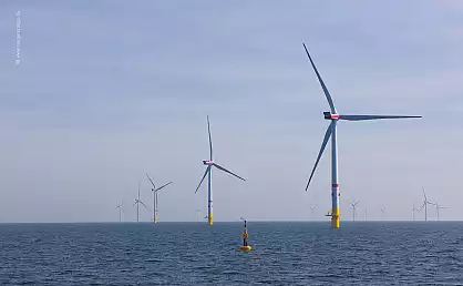 Windräder Offshore-Windpark Arcadis  Ost 1