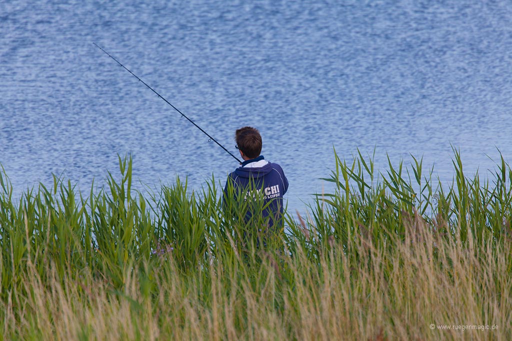 Angler in Altkamp am Greifswalder Bodden