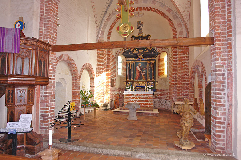 Apsis Pfarrkirche Altenkirchen auf der Insel Rügen